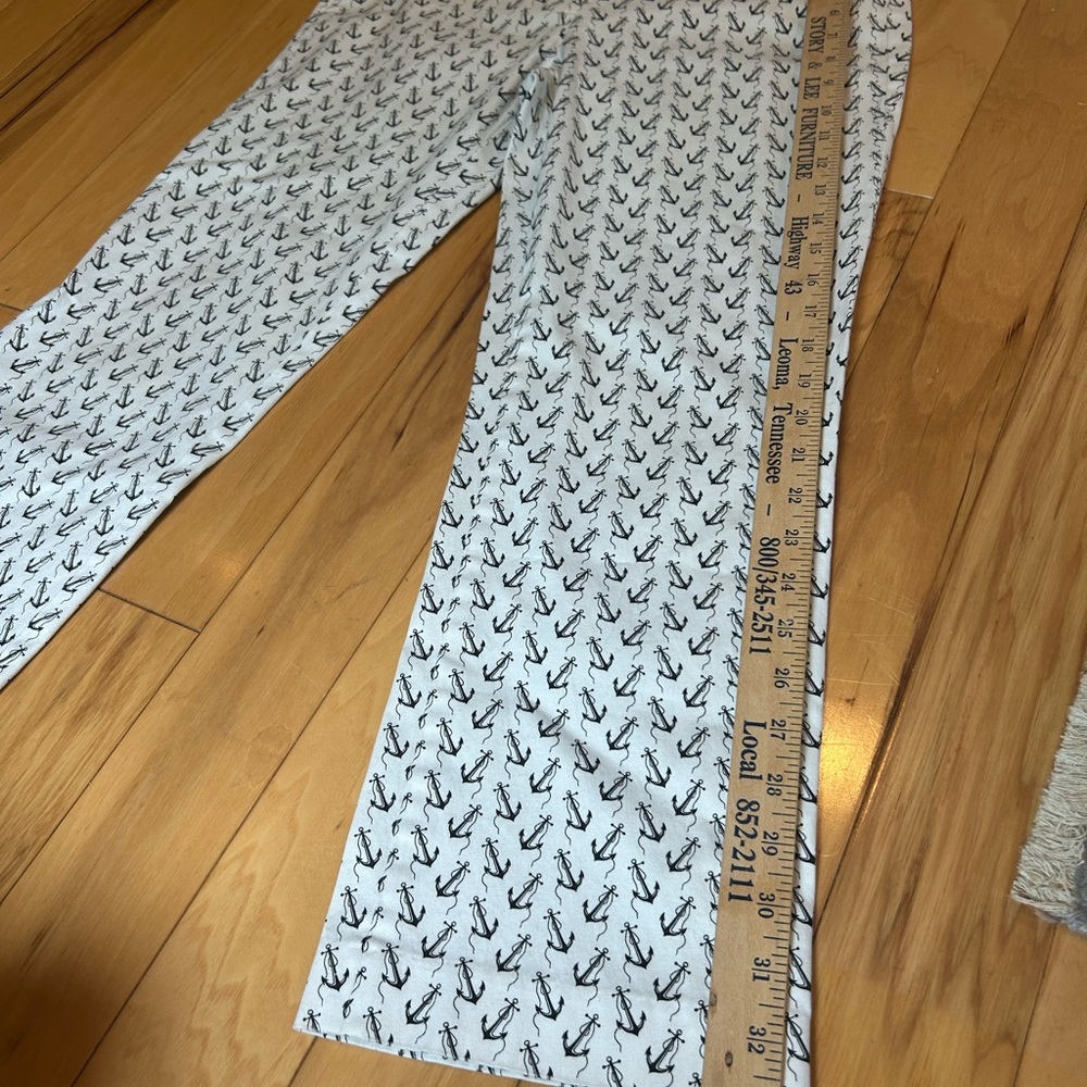 J. Crew White and Black Cropped Ankle Women’s Pants - Picture 8 of 12